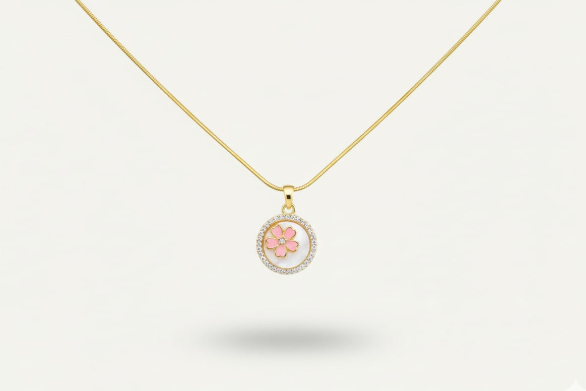 Blossom Pink Pendant Necklace