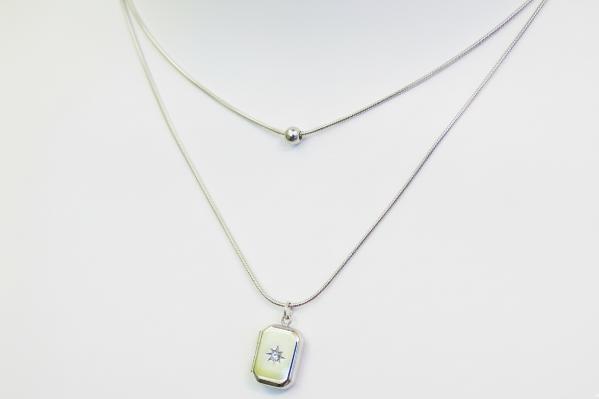 Silver Layered Necklace