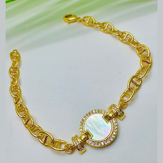 Mother of Pearl Chain Bracelet