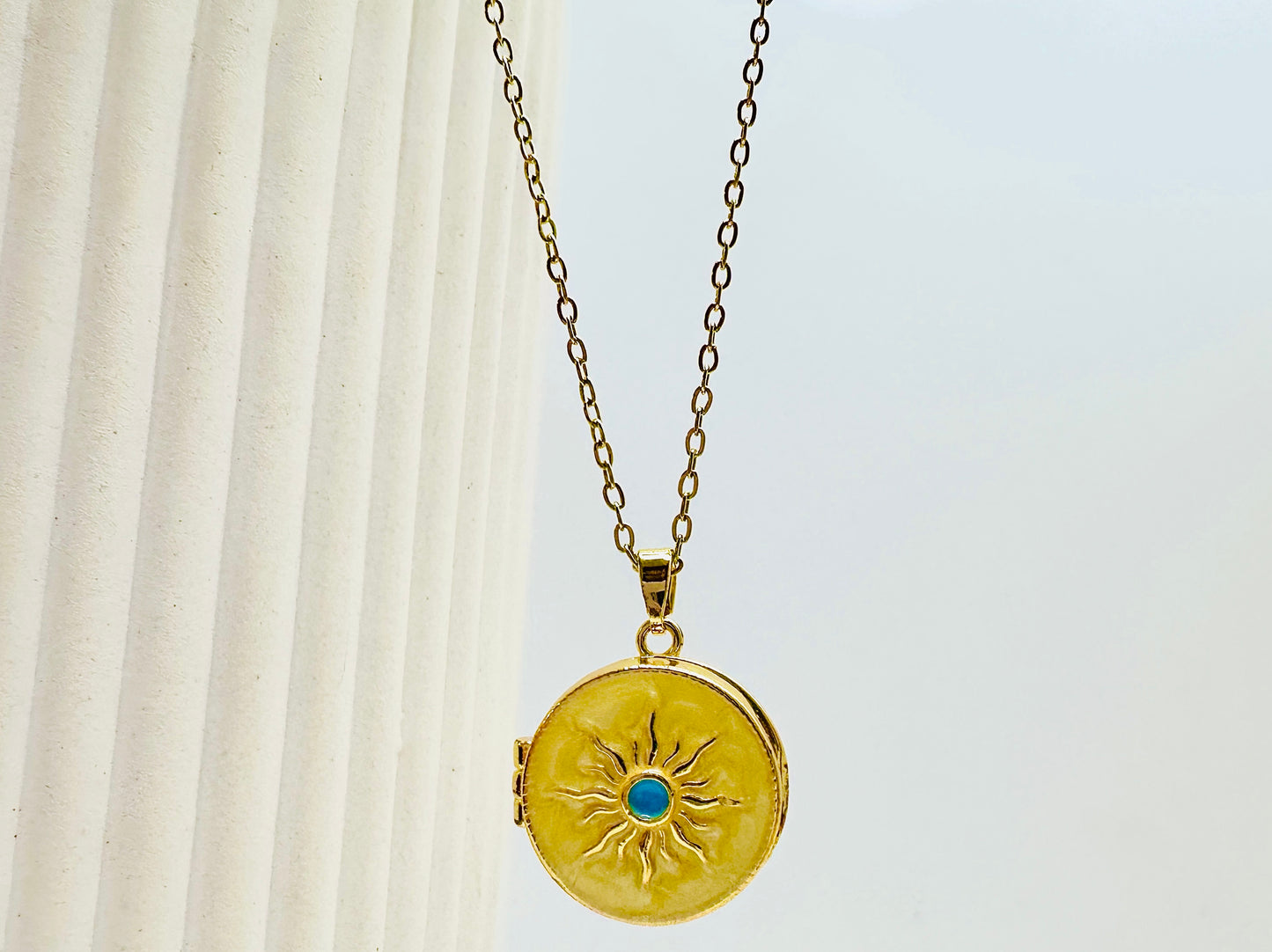 Sunburst Yellow Necklace