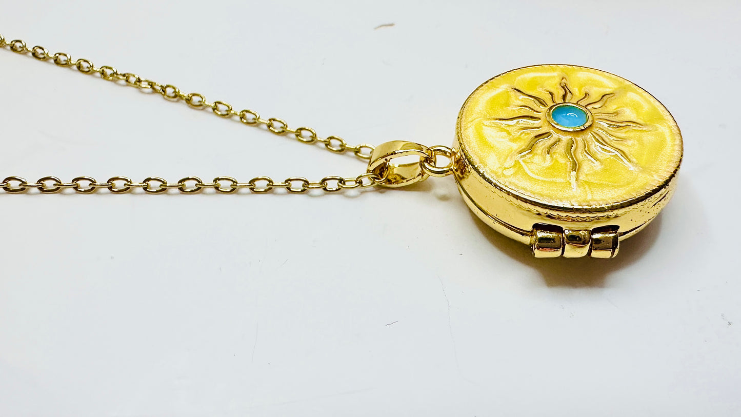 Sunburst Yellow Necklace