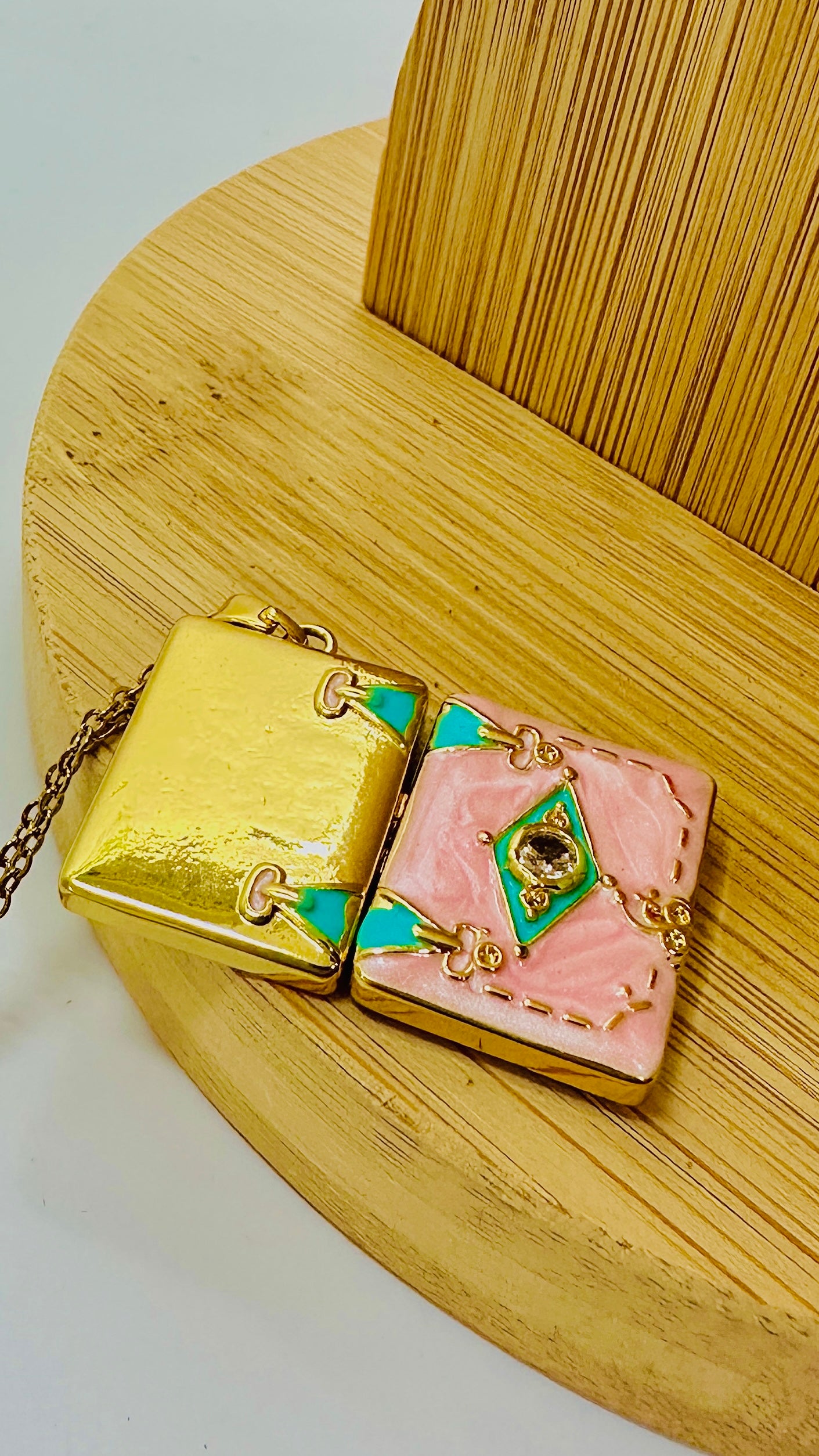 Pink Locket Necklace