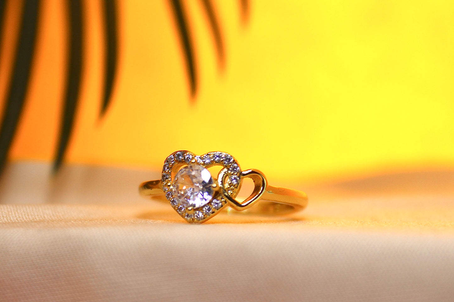 Duo Heart Ring