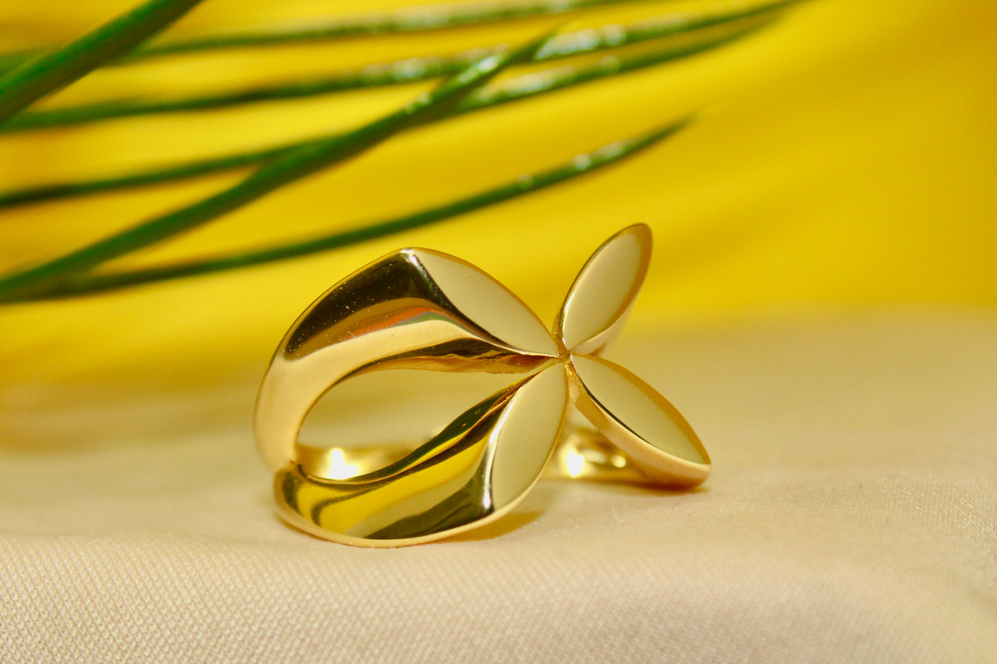 Golden Petal Ring