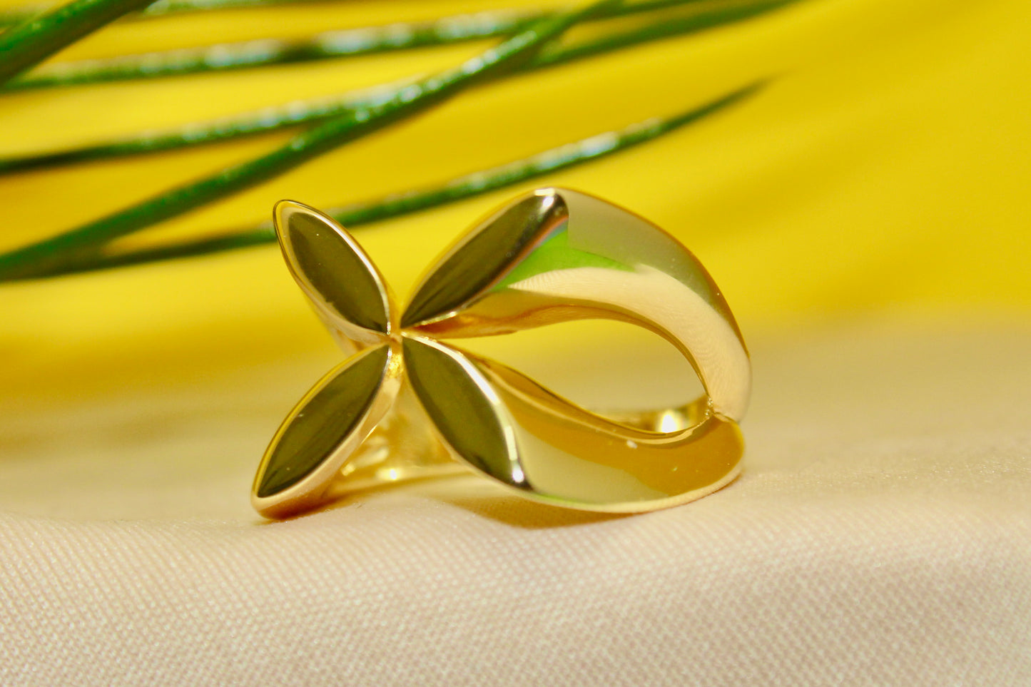 Golden Petal Ring