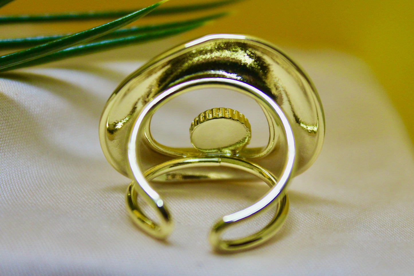 Golden Glow Pearl Ring