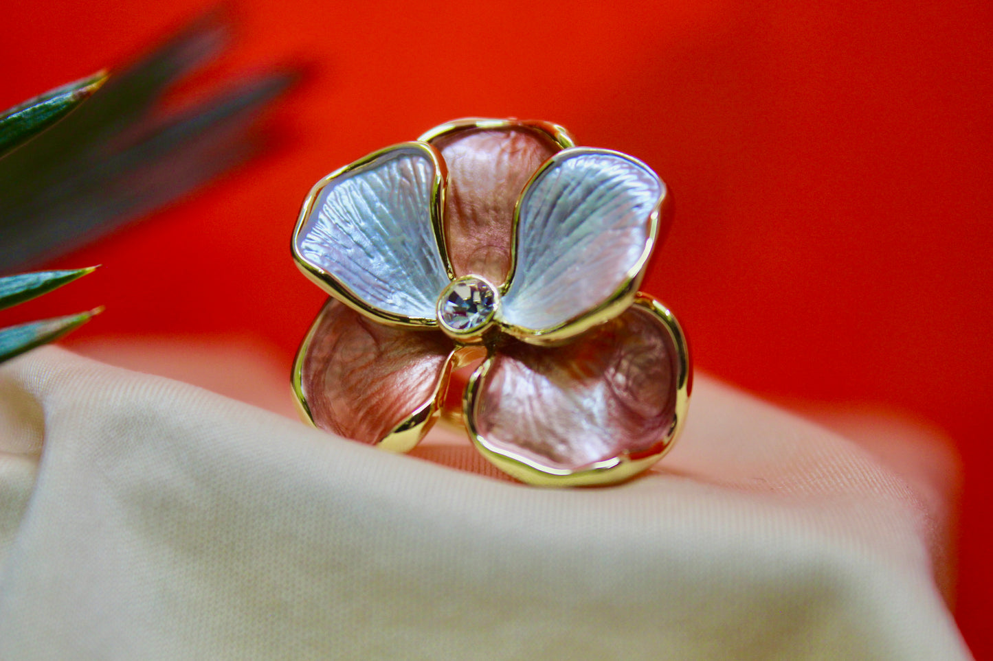 Blossom Enamel Floral Ring