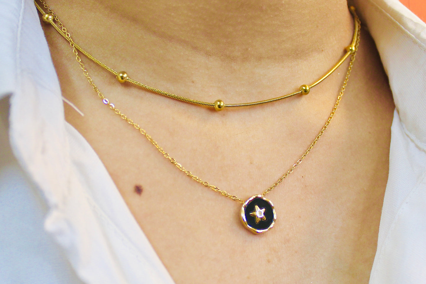 Golden Star Layered Necklace