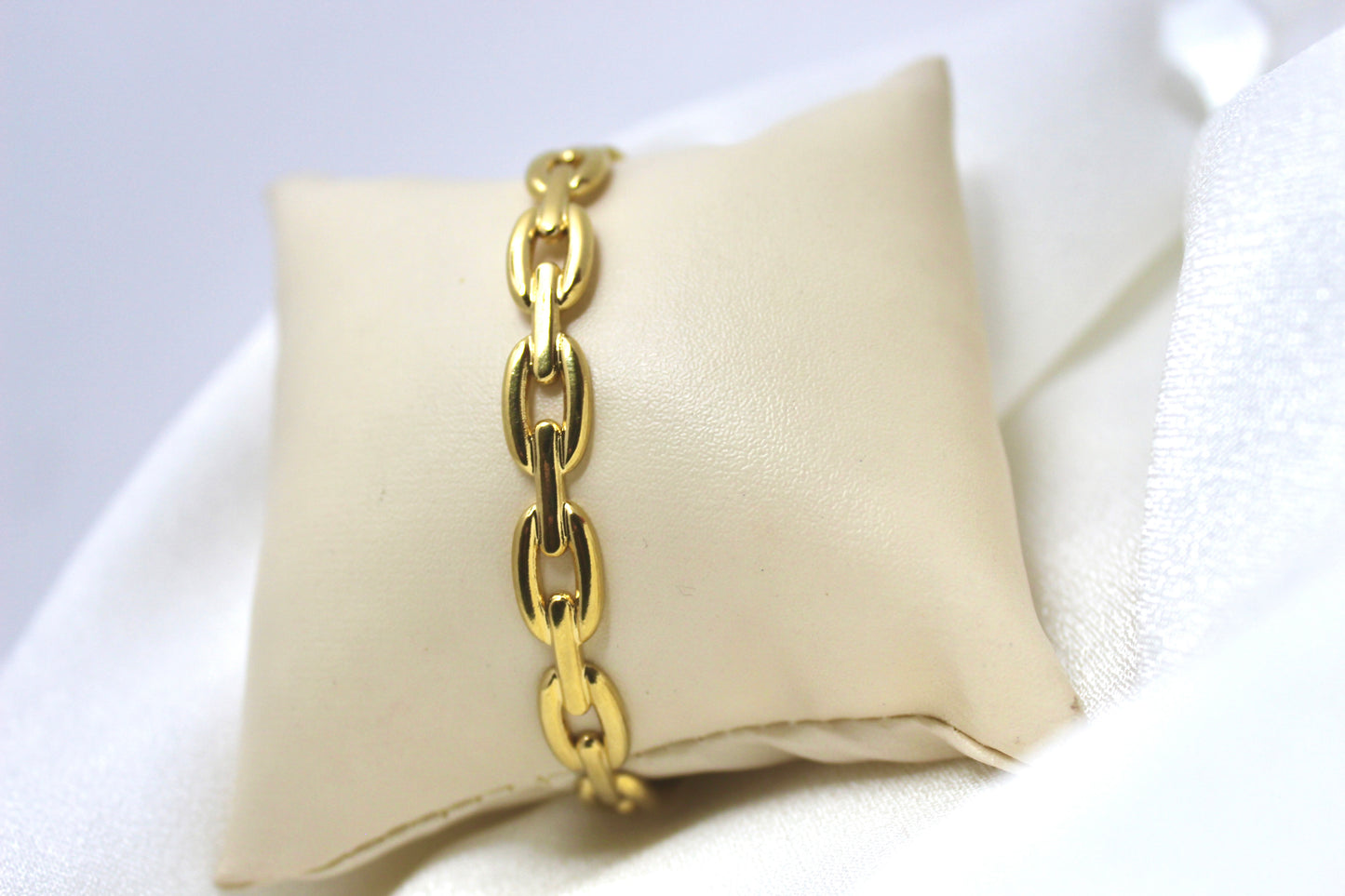 Golden Link Chain Baby Size Bracelet