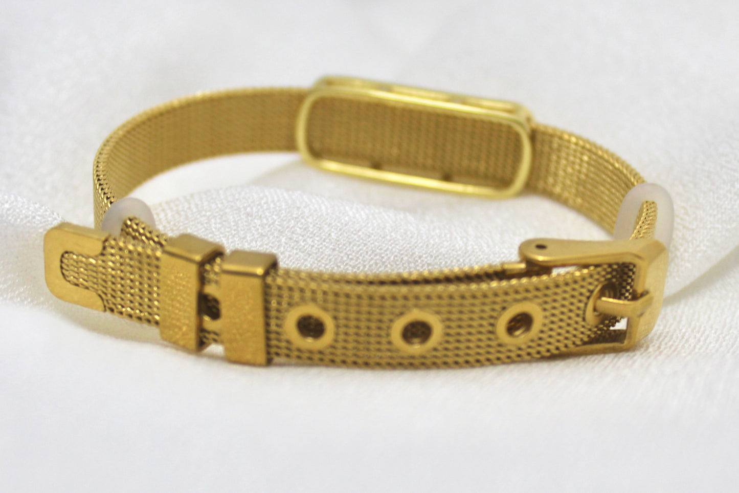 Triple Crystal Watch-Pattern Bracelet