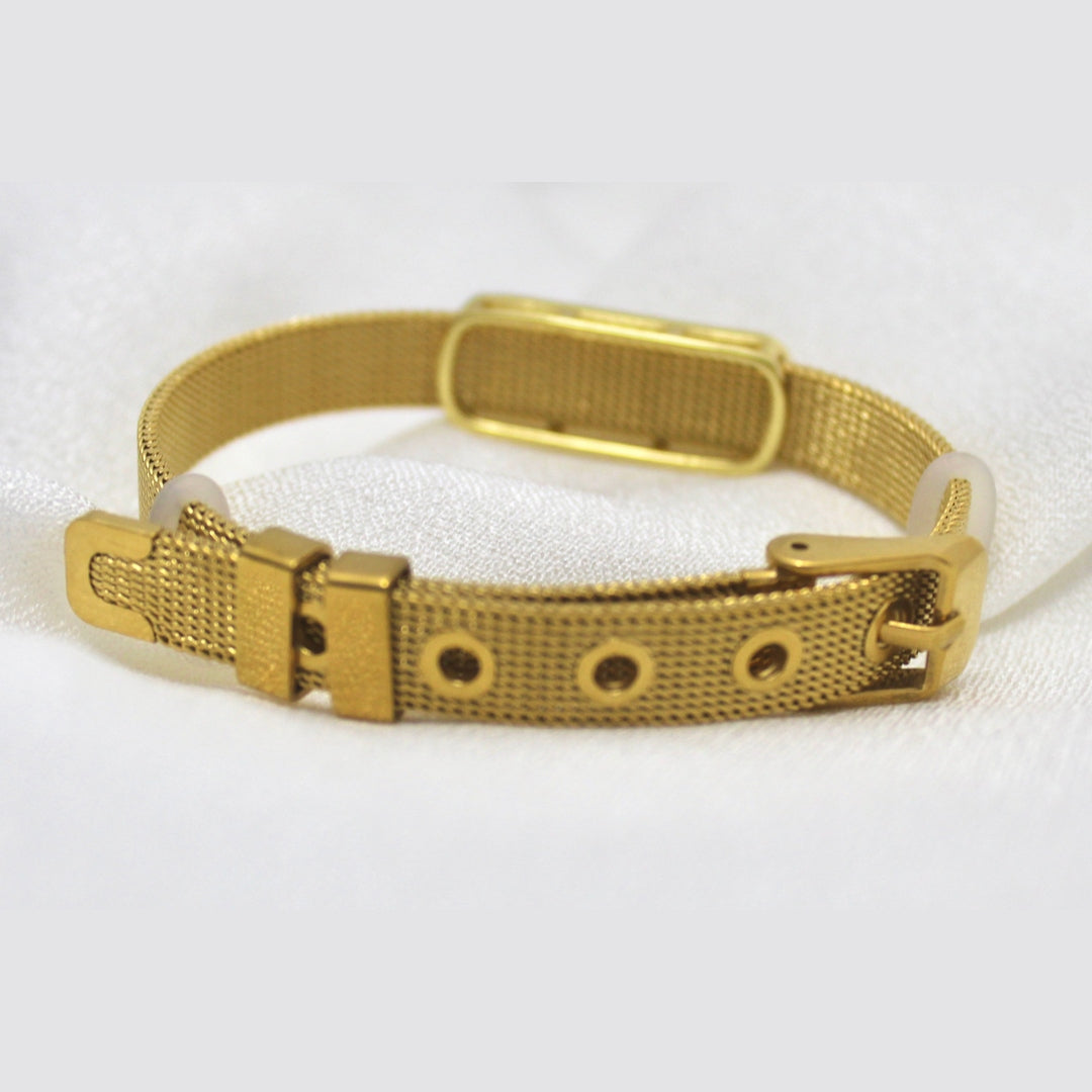 Triple Crystal Watch-Pattern Bracelet