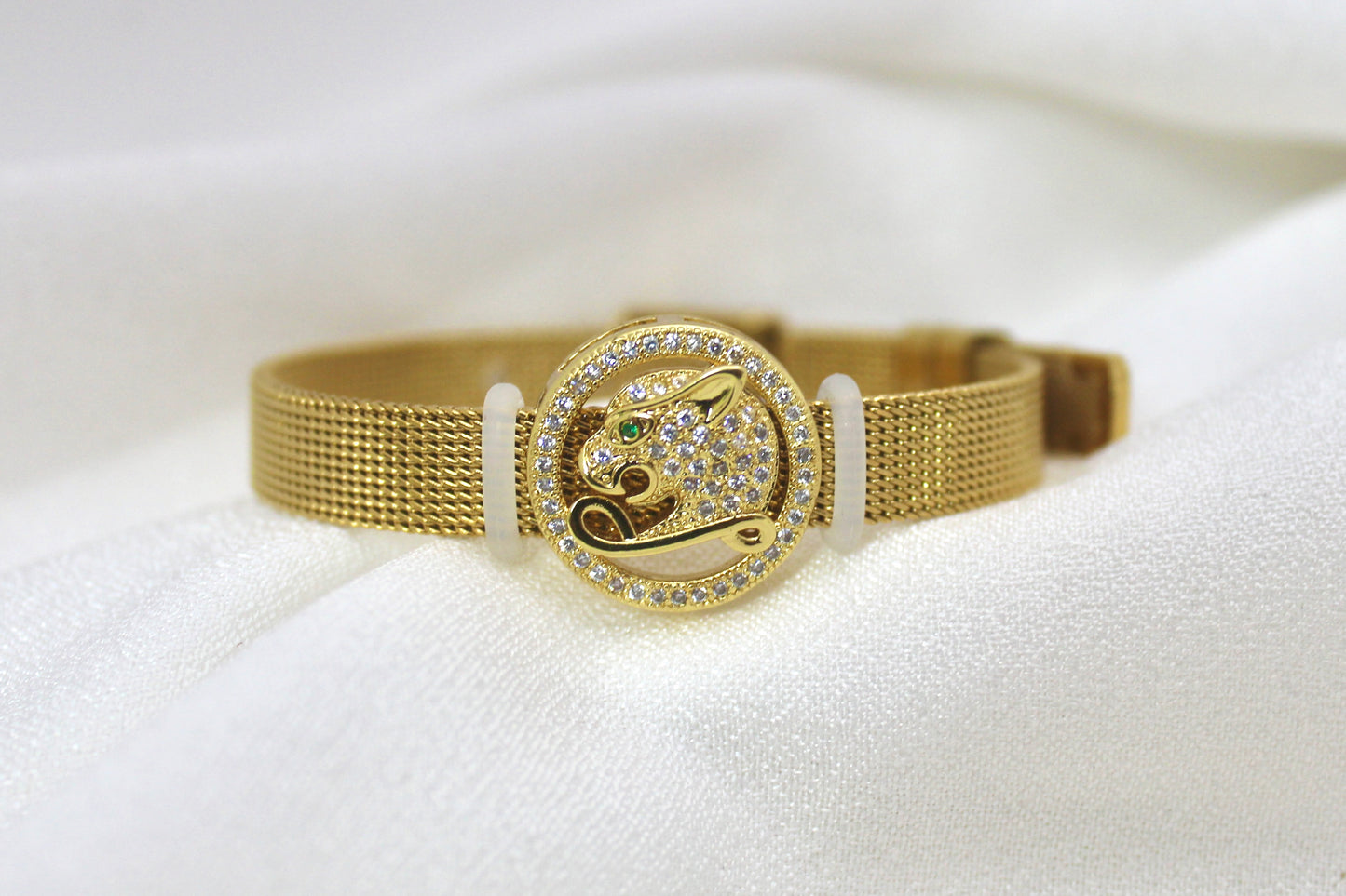 Panther Watch-Pattern Bracelet