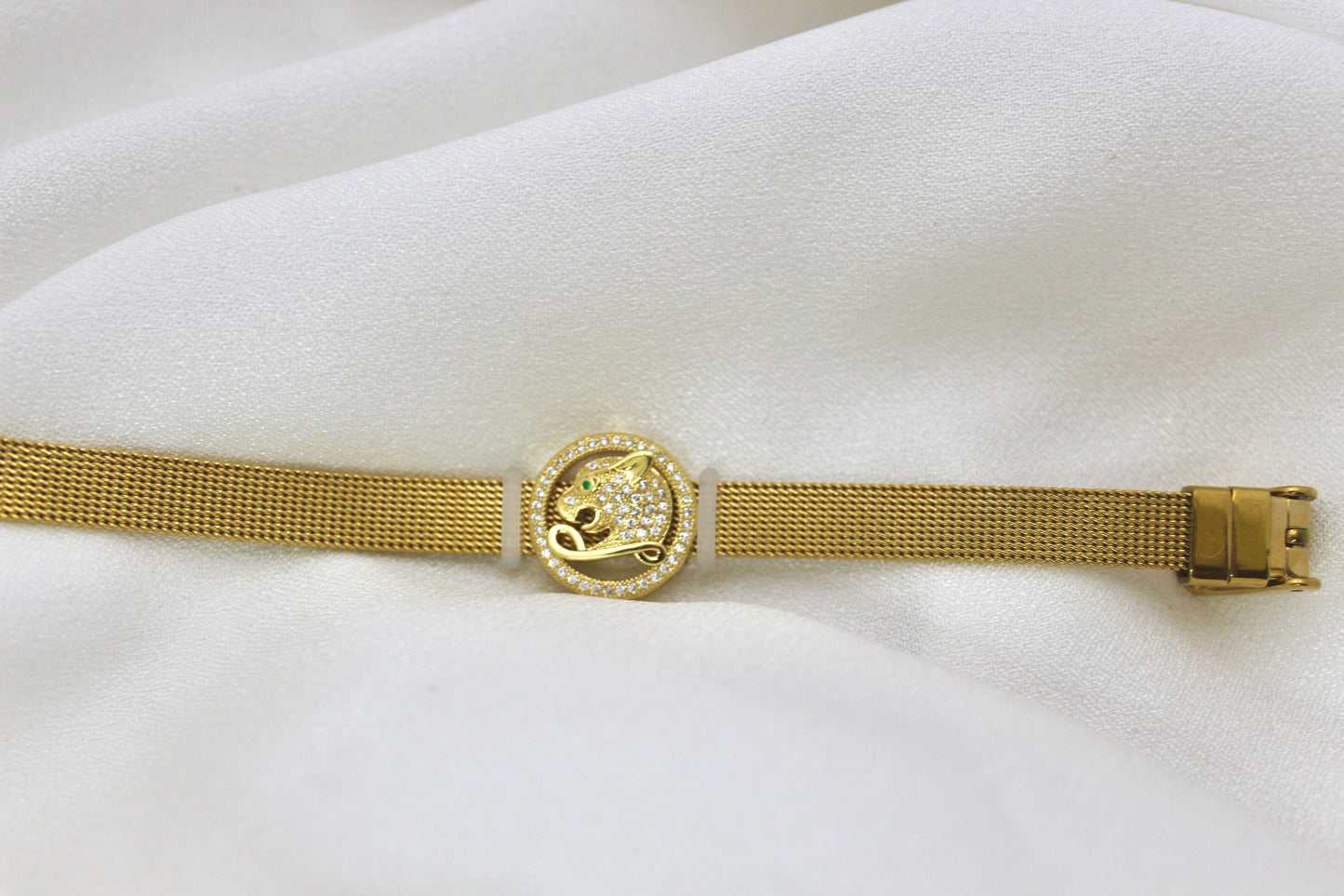 Panther Watch-Pattern Bracelet
