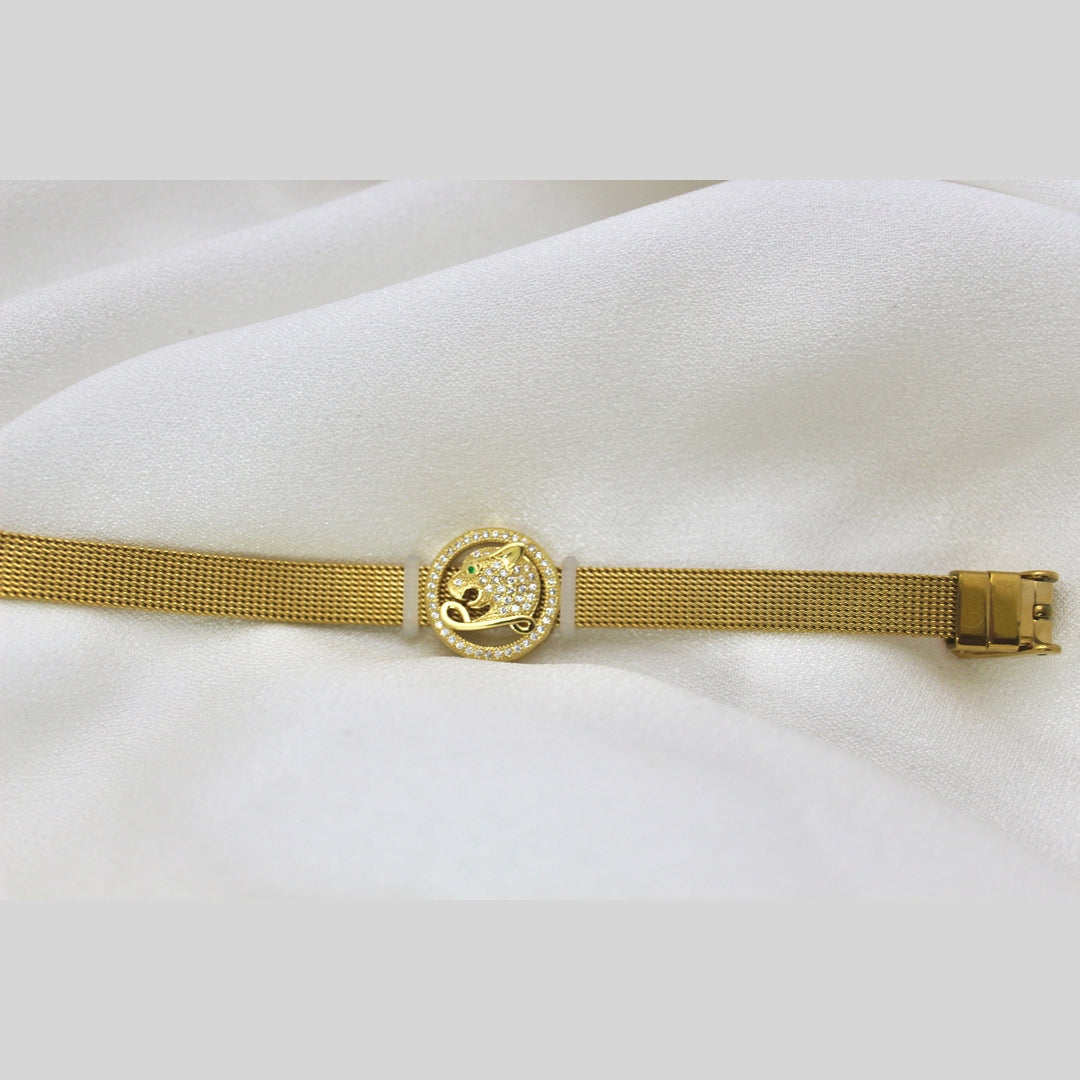 Panther Watch-Pattern Bracelet