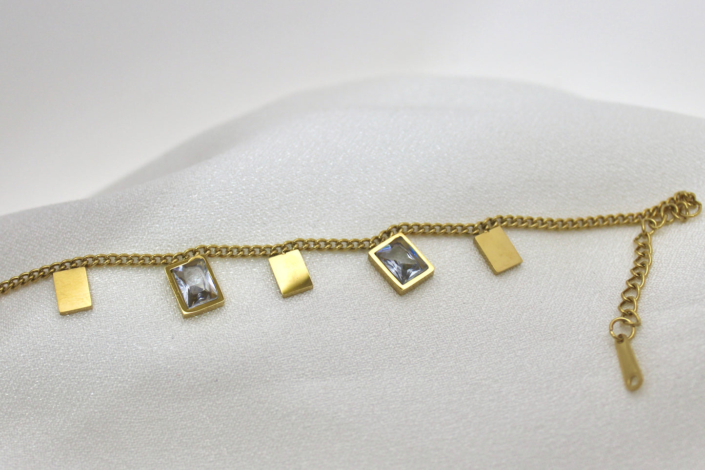 Geometric Charm Gold Bracelet