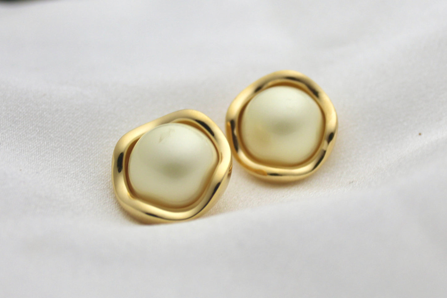Playful Pearl Stud Earrings