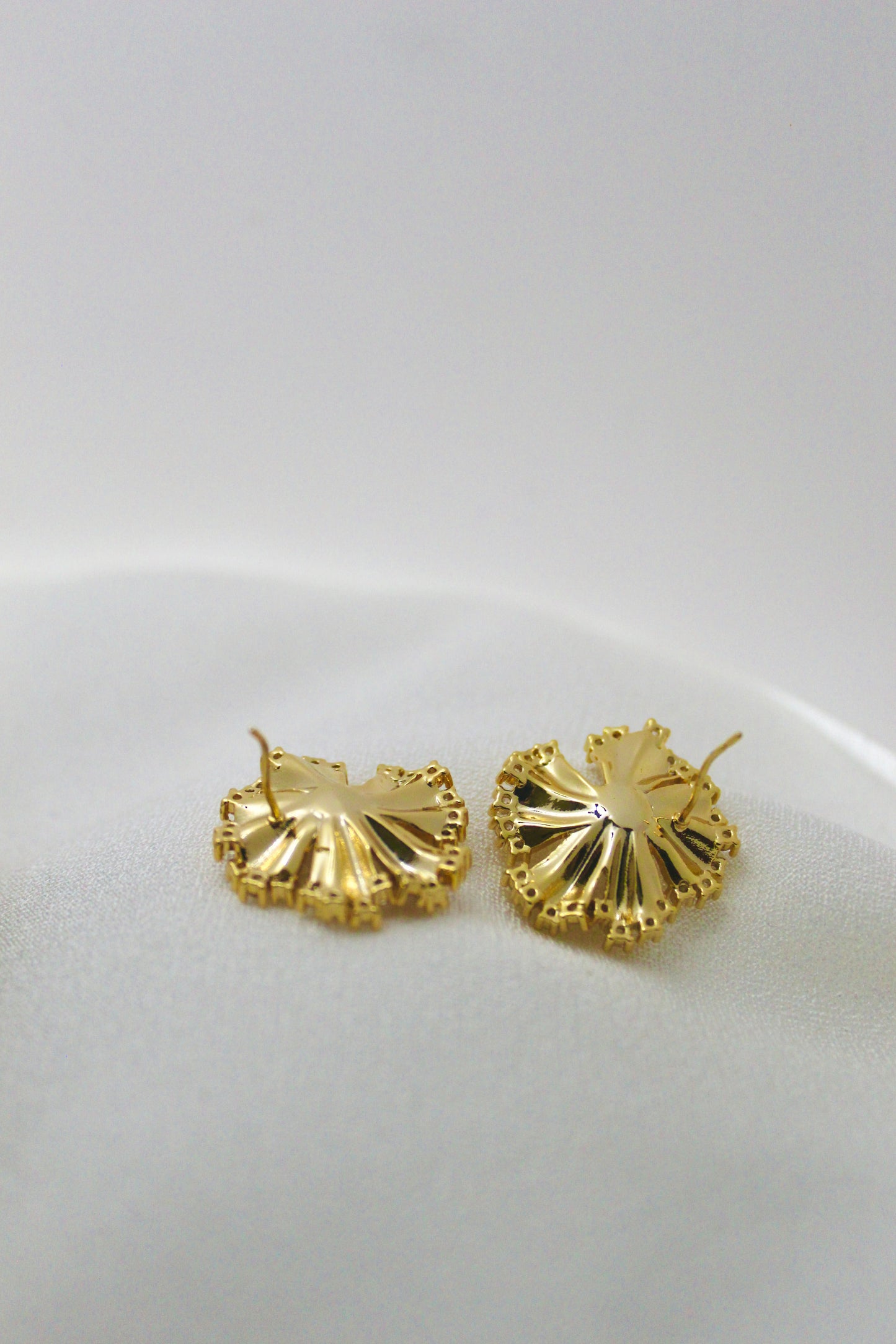 Golden Bloom Pearl Studs