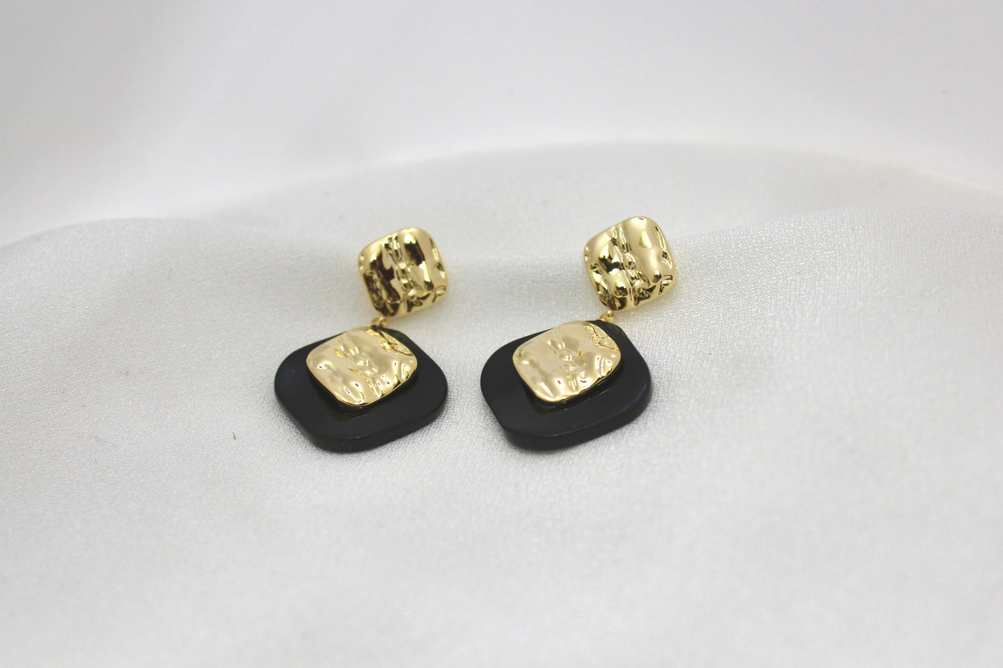 Modern Textured Drop Earrings