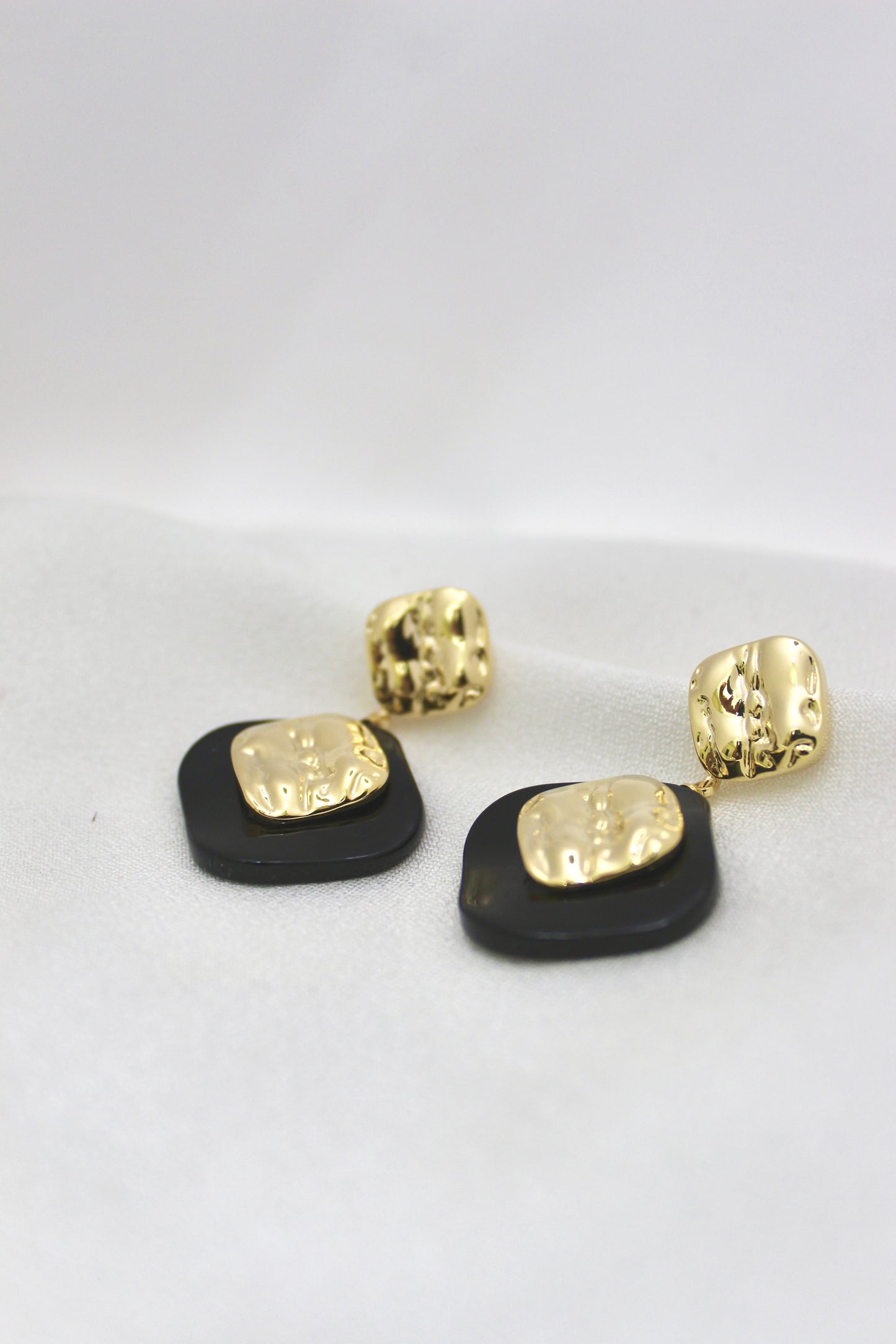 Modern Textured Drop Earrings