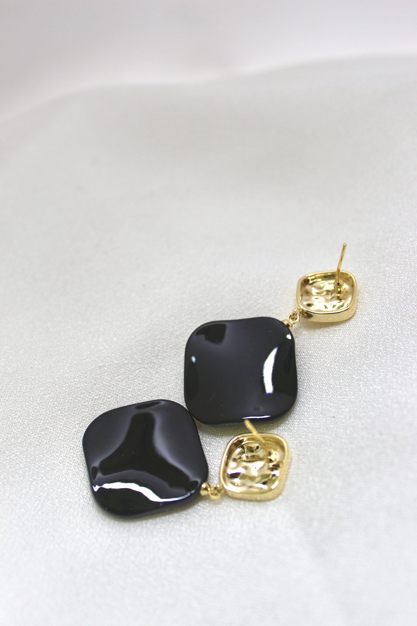 Modern Textured Drop Earrings