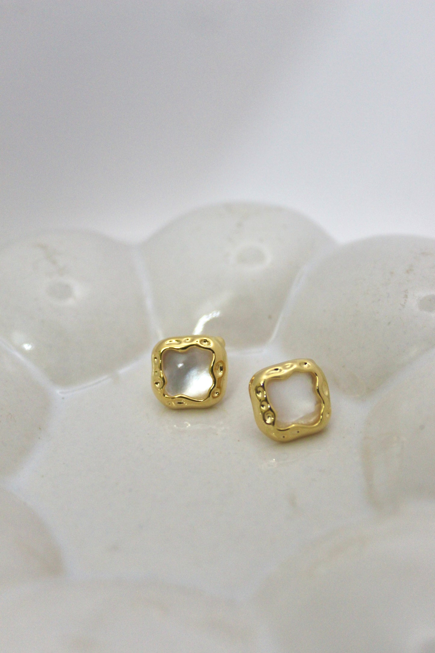 Mother of Pearl Square Studs
