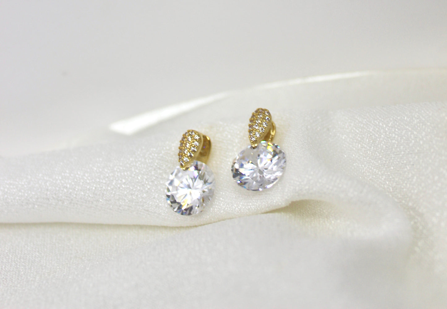Luxe Teardrop Crystal Studs