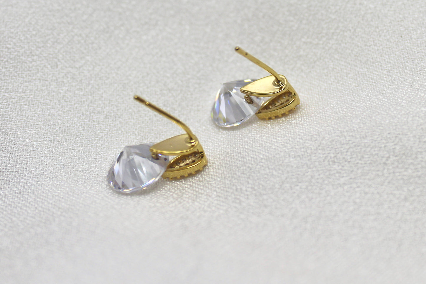 Luxe Teardrop Crystal Studs