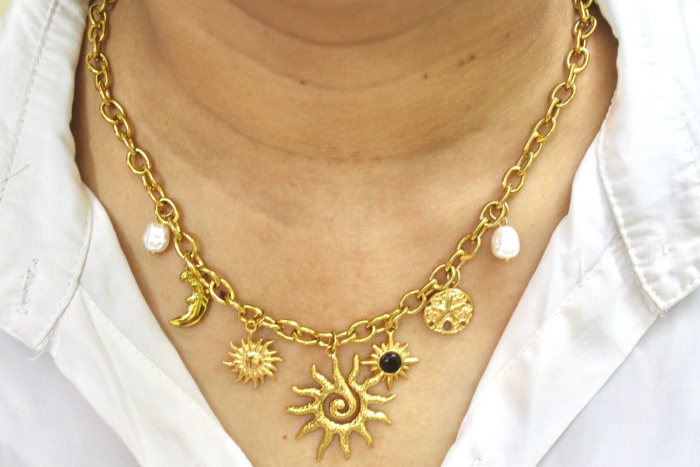 Celestia Charm Necklace
