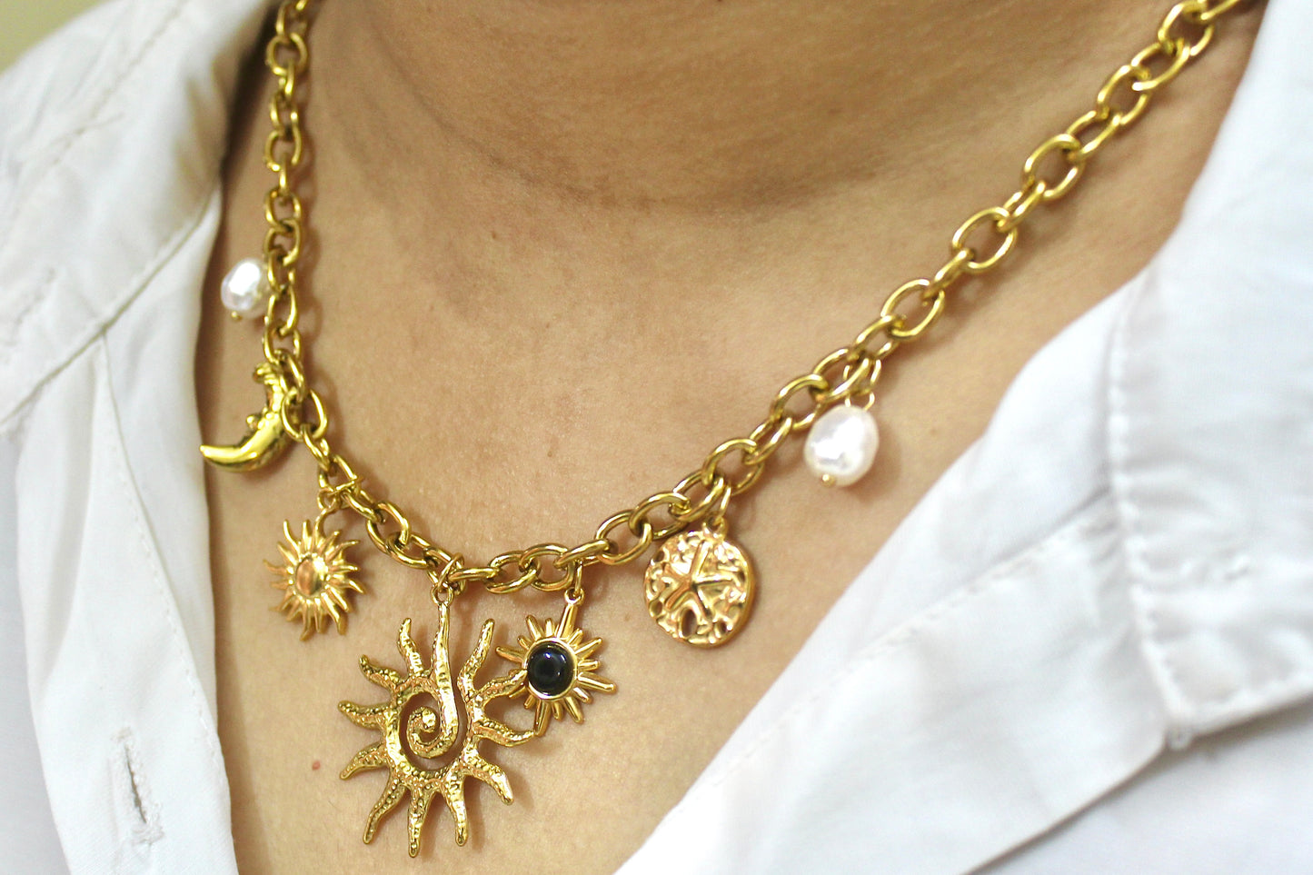 Celestia Charm Necklace
