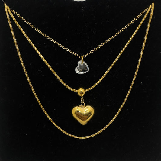 Hearts Layered Necklace