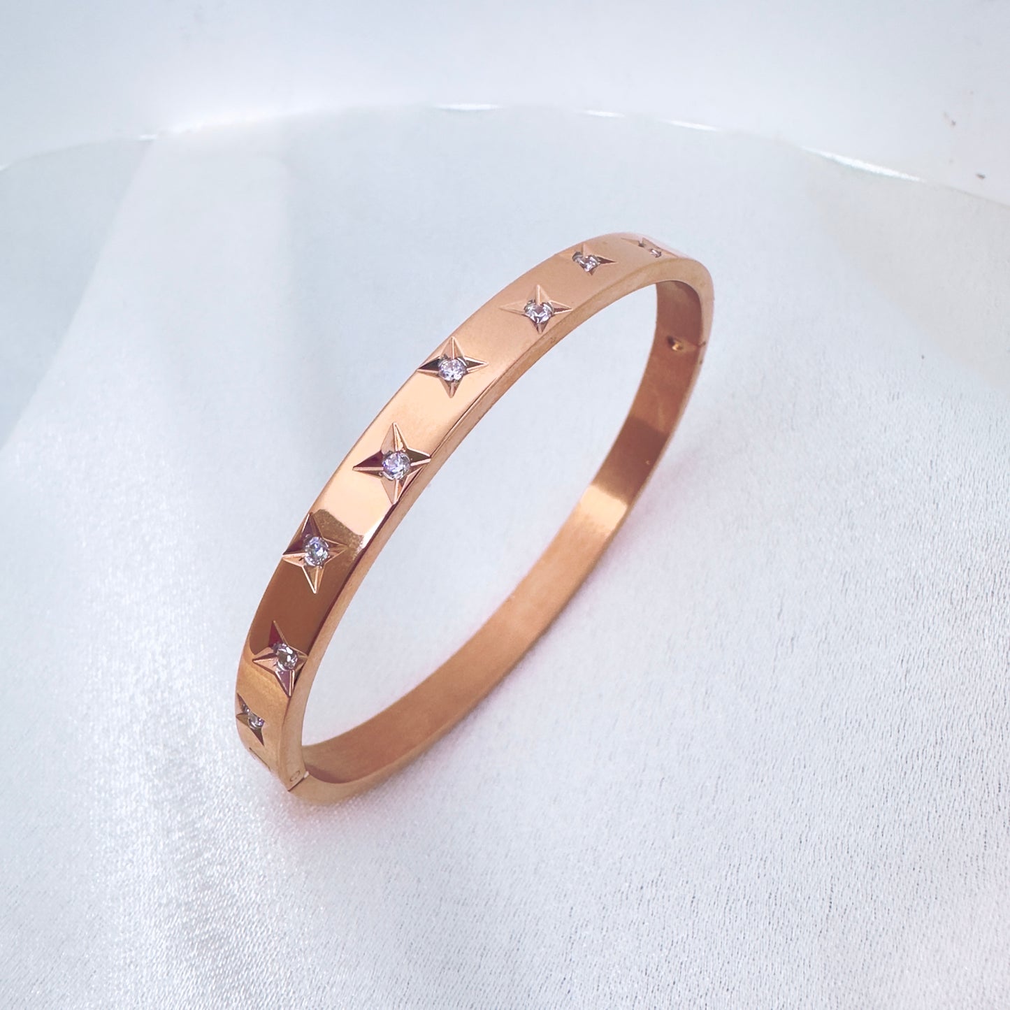 (Rose Gold) Star CZ Bracelet