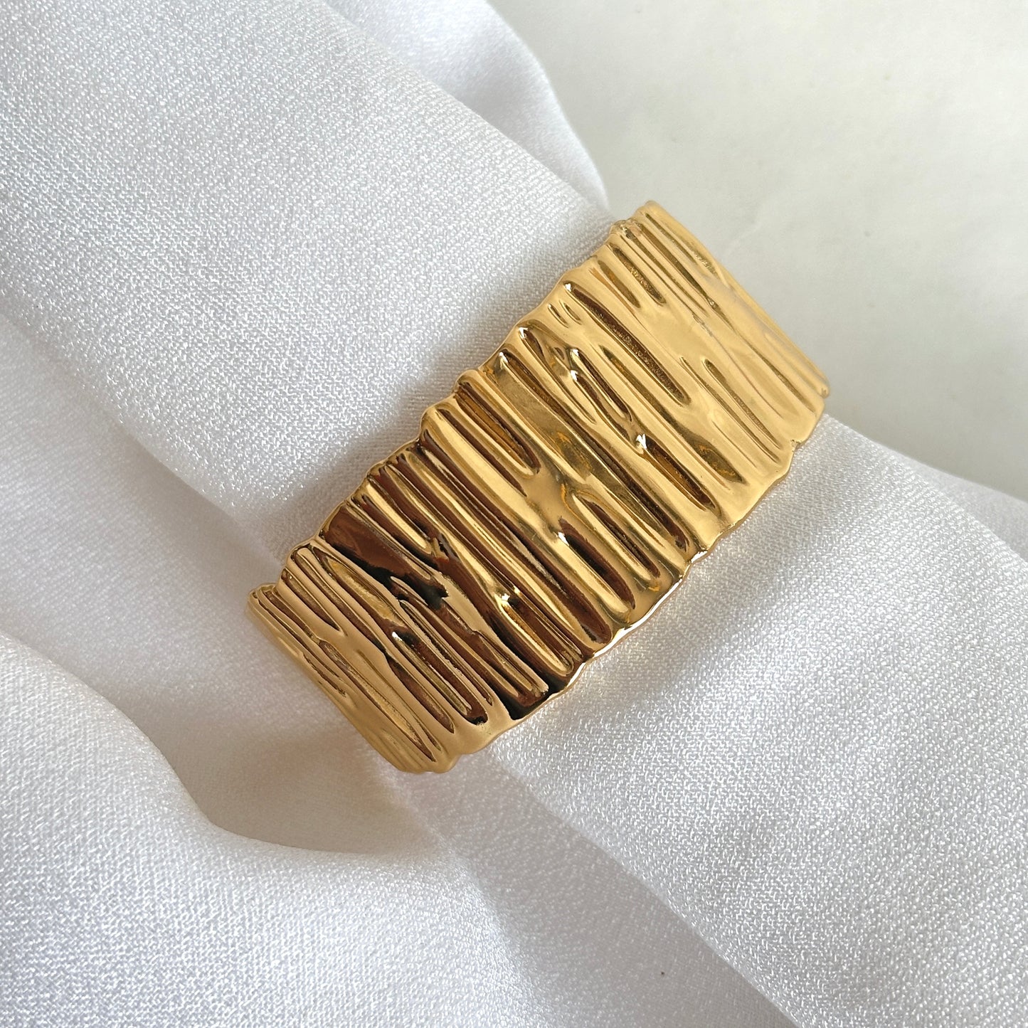 Aarohi Textured Gold Cuff