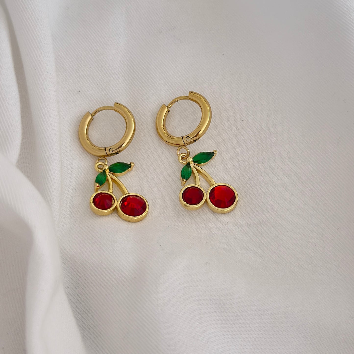 Cherry Bloom Hoops