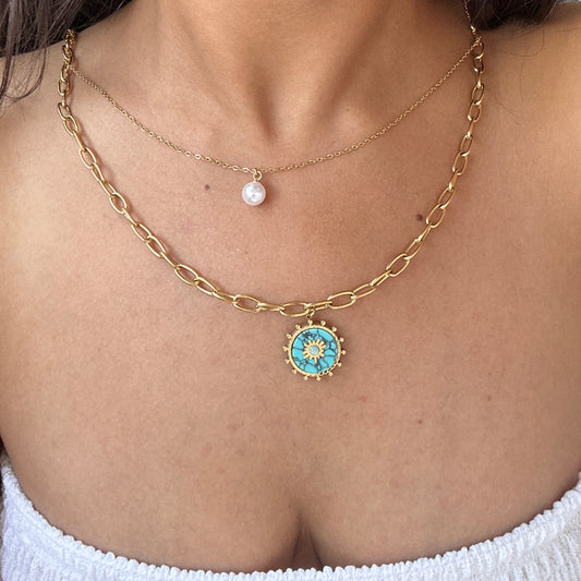 Turquoise Layered Necklace