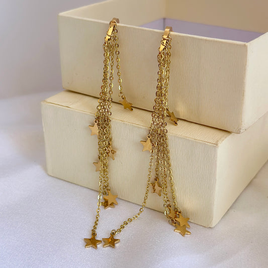 Star Tassel Drop Earrings