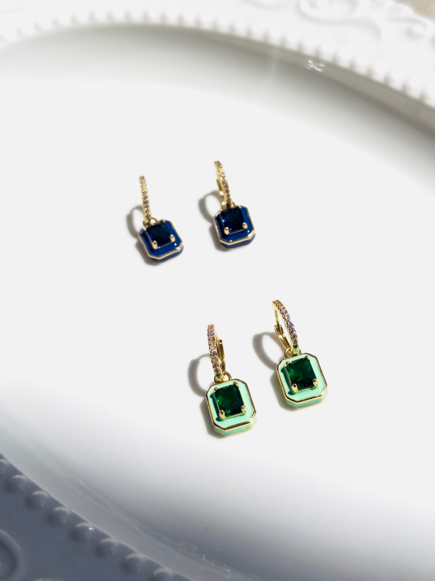 Emerald Gleam Hoops