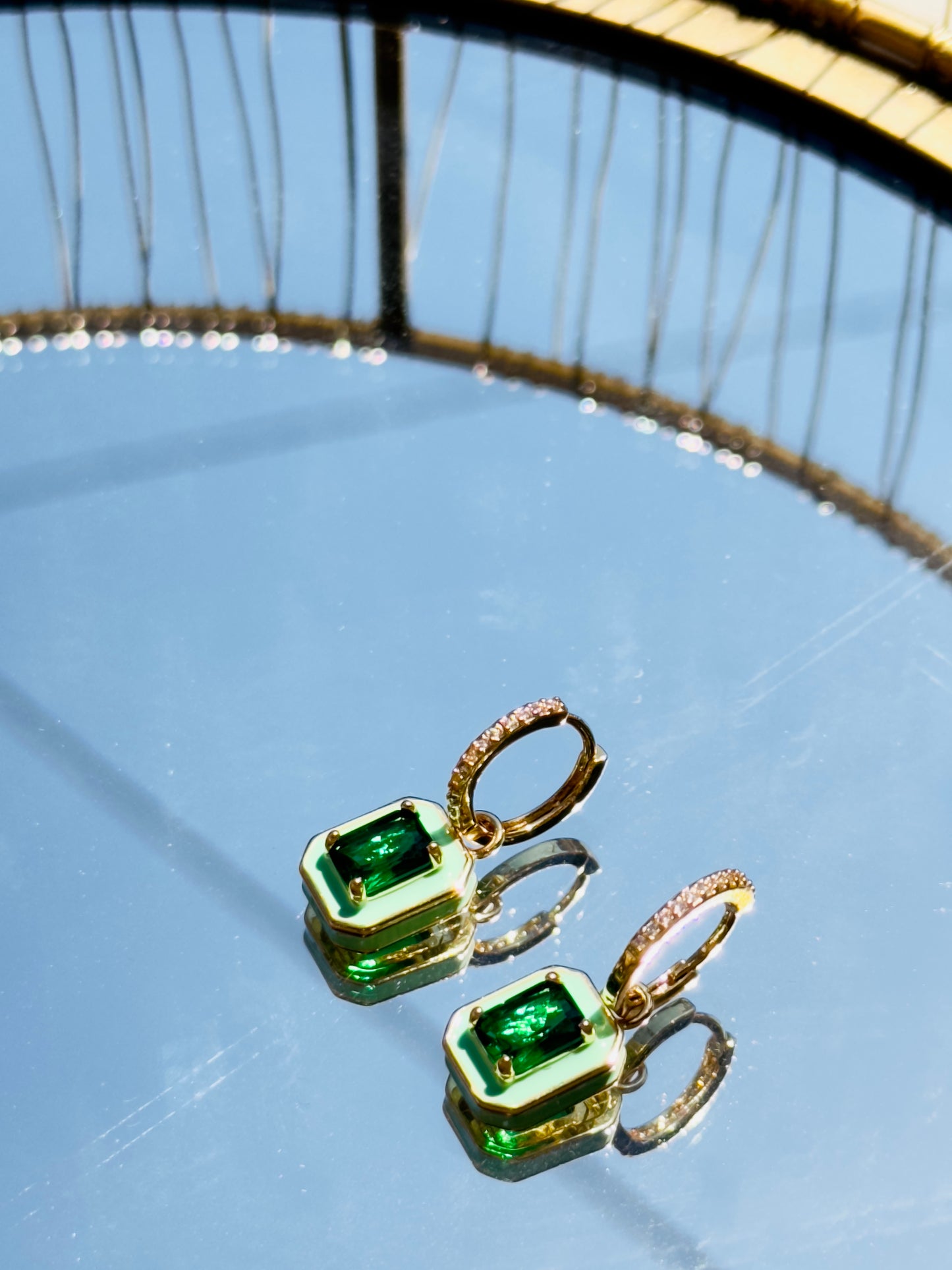 Emerald Gleam Hoops