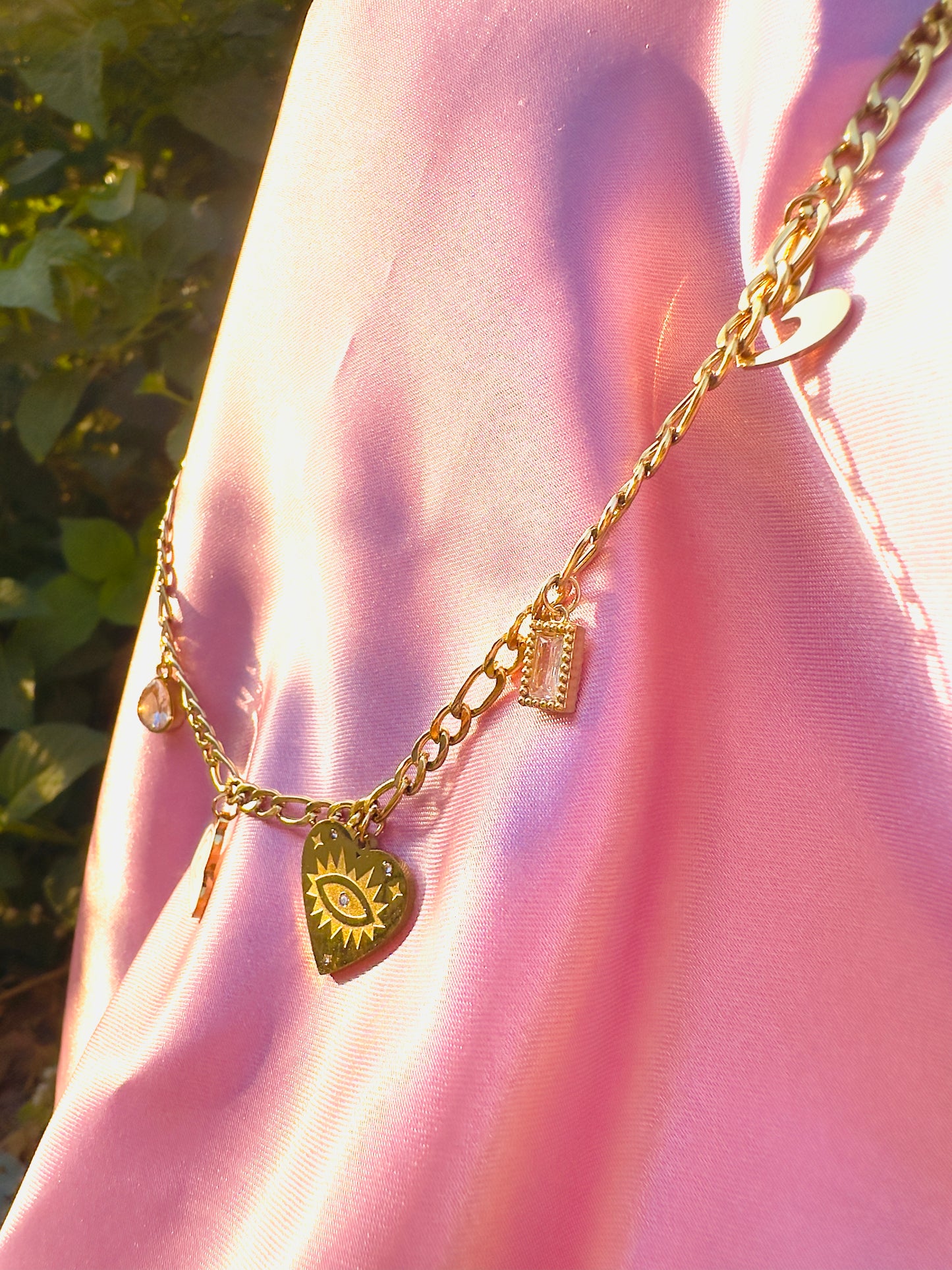 Golden Vision Charm Necklace