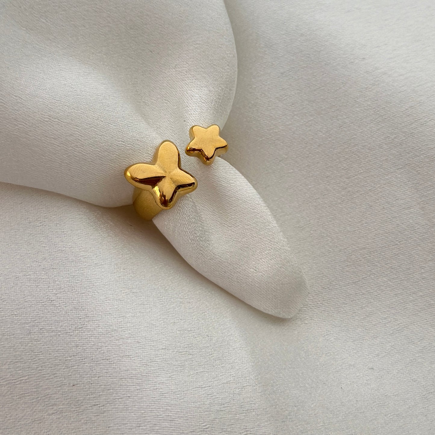 Dual Star Gold Ring