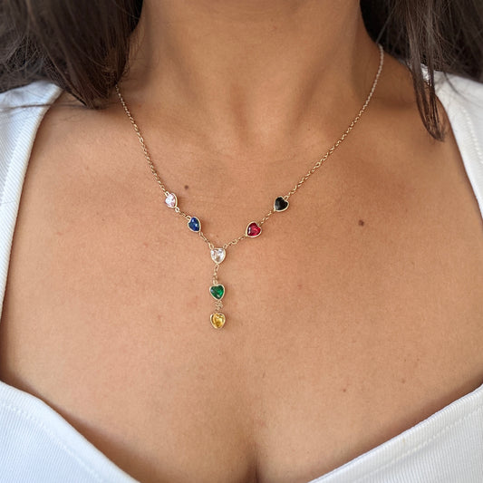 Rainbow Heart Necklace