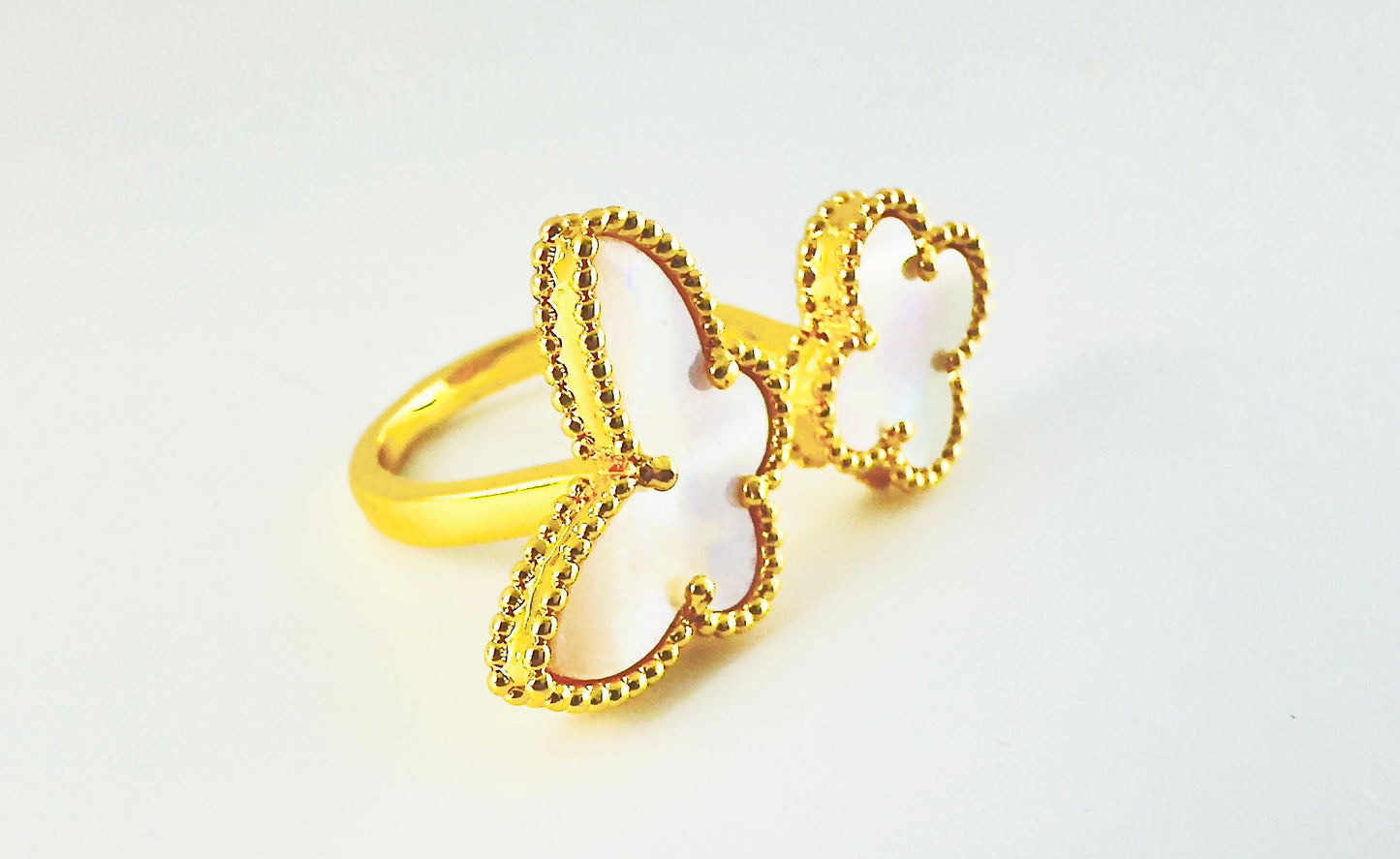 Celeste Pearl Duo Ring