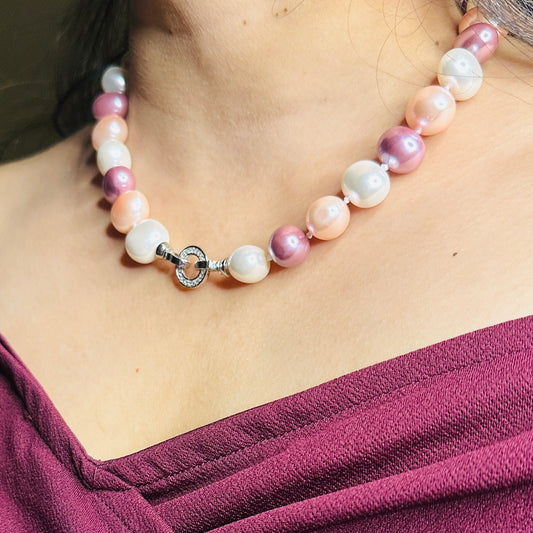Pastel Pearl Necklace