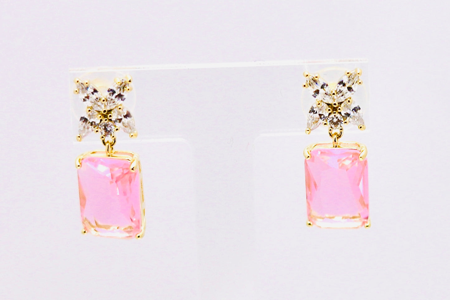 Pink Radiance Floral Earrings