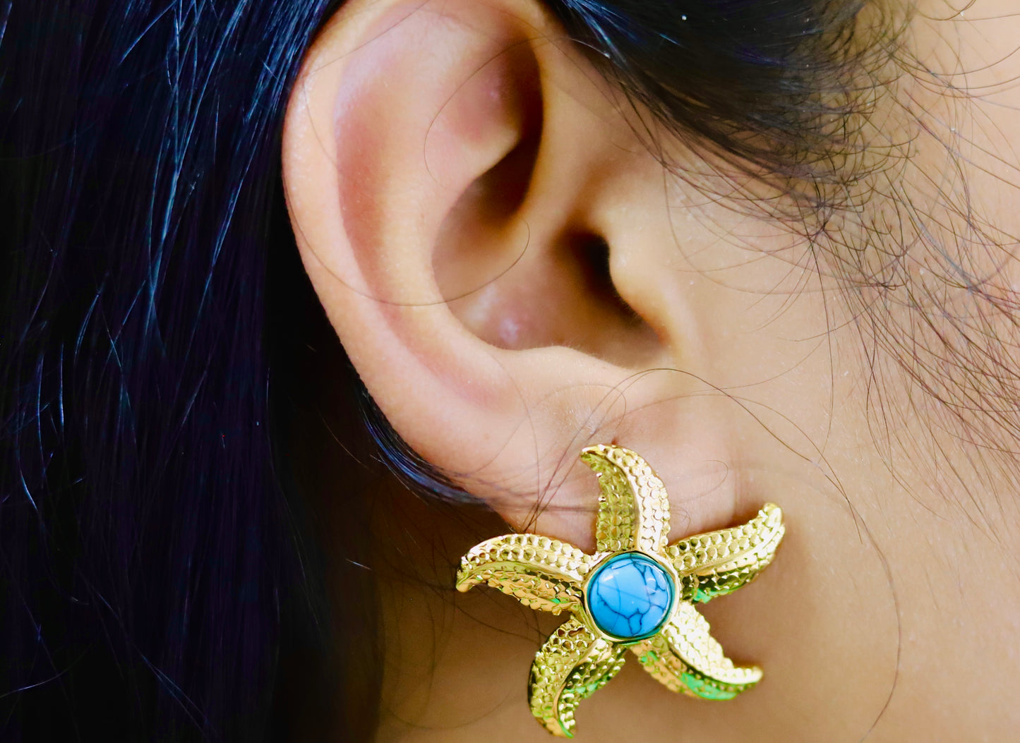 Starfish Turquoise Studs