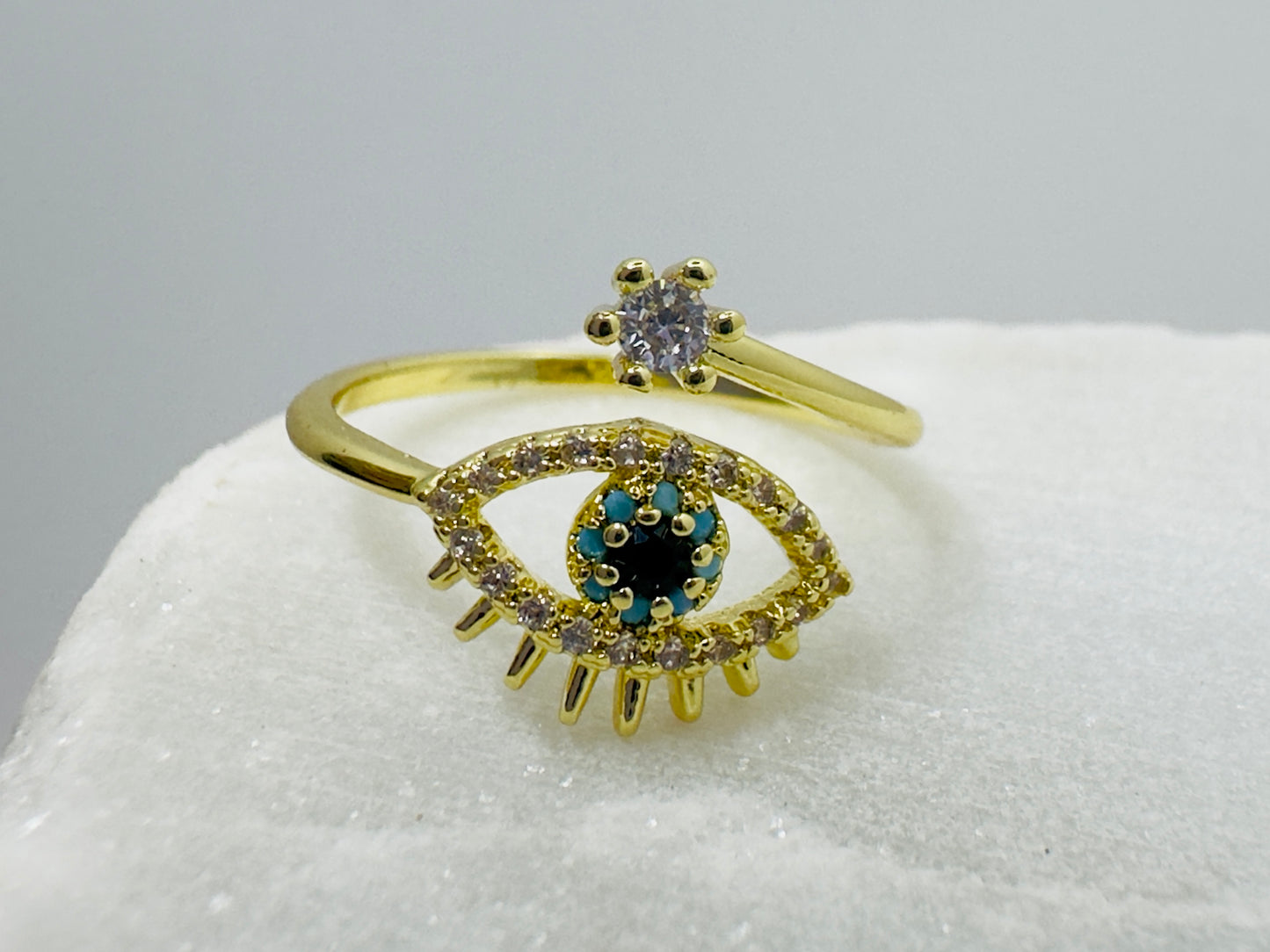 Evil Eye Adjustable Ring
