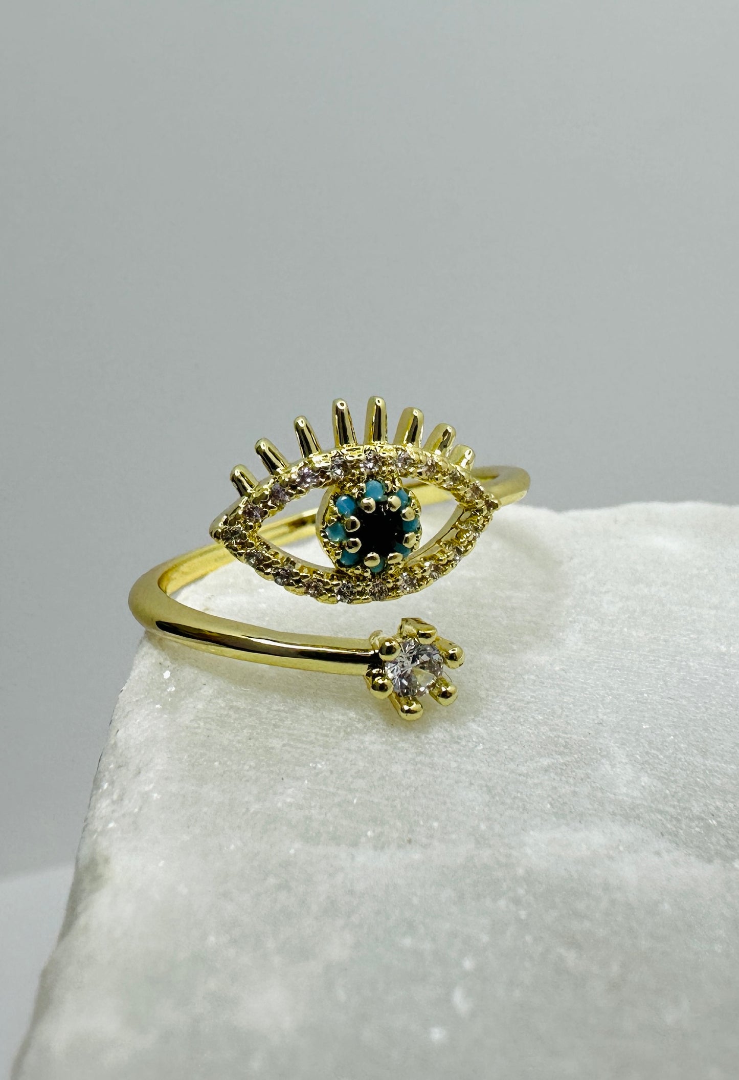Evil Eye Adjustable Ring