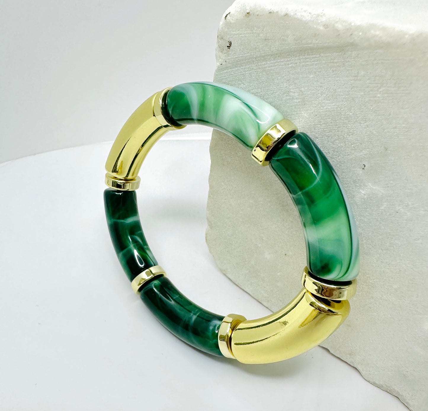 Green Resin Bracelet