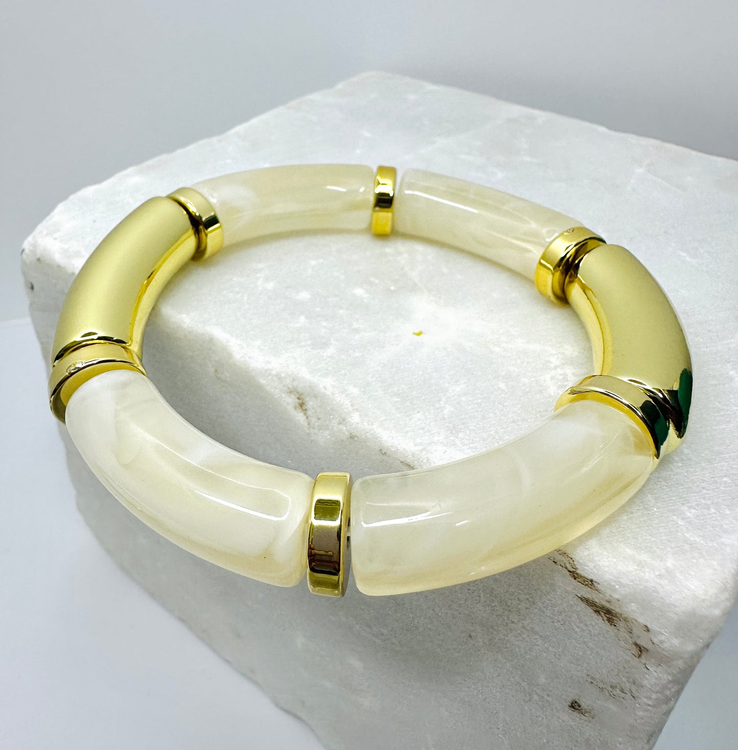 White Resin Bracelet
