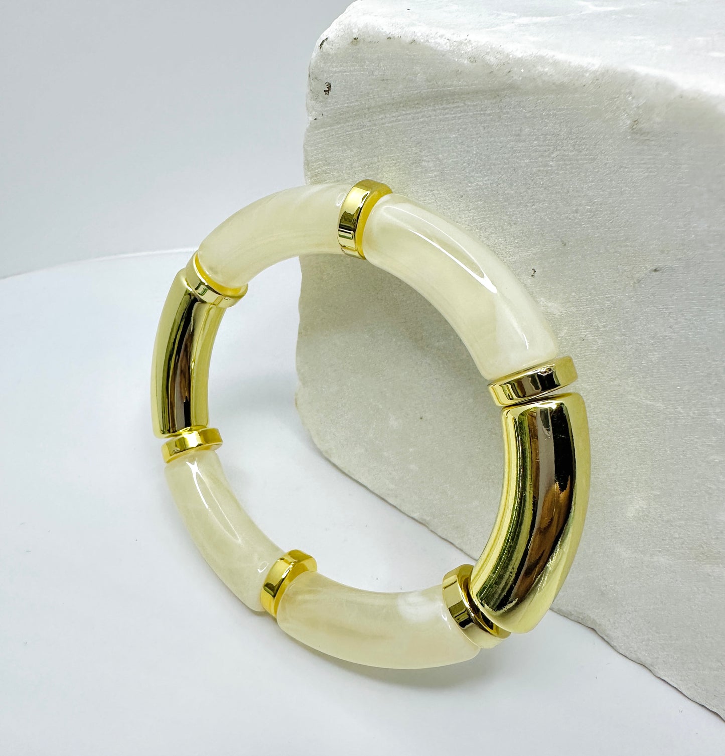 White Resin Bracelet