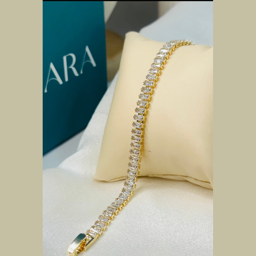 Baguette Cut Tennis Bracelet